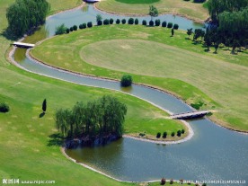 鸟瞰世纪高尔夫球场