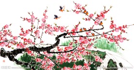 国画桃花