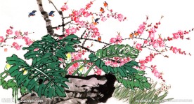 国画桃花