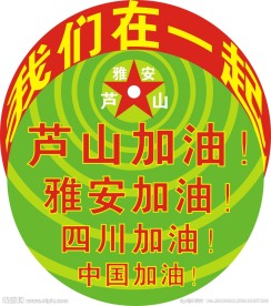 抗震救灾车贴