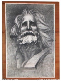 学生美术展览作品素描
