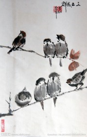 国画 鸟