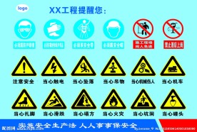 工程 警示牌