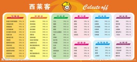 价目表设计