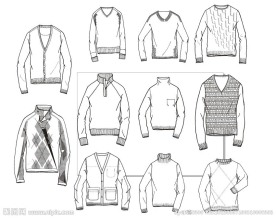 男士针织毛衣设计