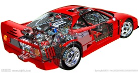 法拉利F40结构图