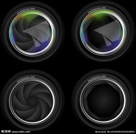 精美镜头矢量素材