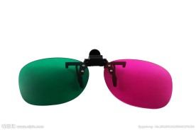 绿色眼镜片 粉色眼镜