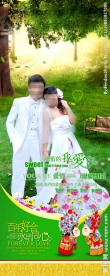 婚礼易拉宝