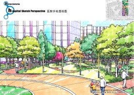 医院手绘效果图