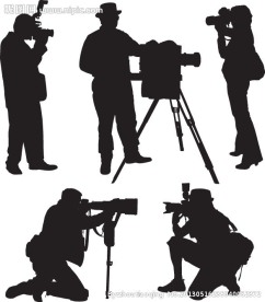 摄影师人物剪影