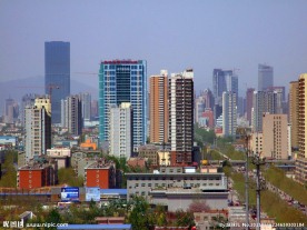 石家庄开发区远眺城区