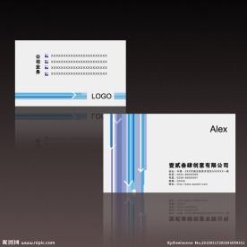 矢量简洁商务名片模板