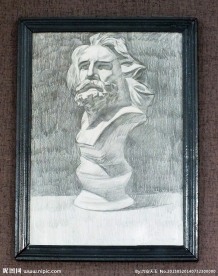 美术展览学生素描作品