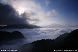 山中景色