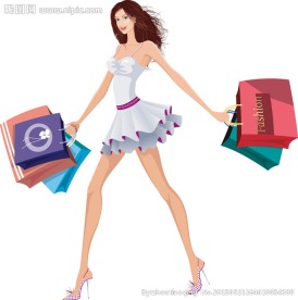 时尚购物女性