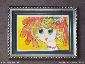 美术展览学生人像作品