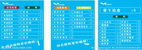 珍珠奶茶价目表