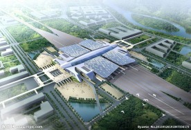 火车站白天鸟效果图