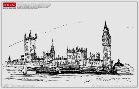 建筑手绘矢量图