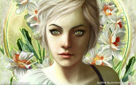 手绘美女