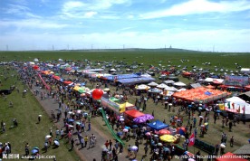 那达慕大会商业区俯瞰