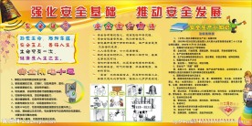 安全月展板