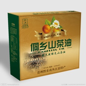 山茶油包装盒（展开图）