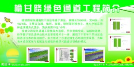 绿色通道建筑展板
