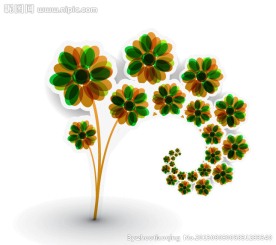 手绘花卉花纹