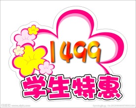 花形价格标签