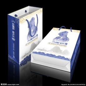 刘三姐礼品袋手提袋 （平面图）
