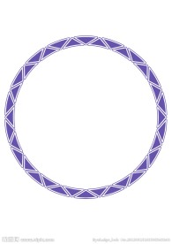 圆形花纹边框