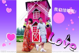 婚礼背景板