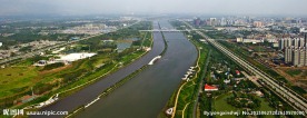 临汾滨河路风景