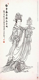 佛道人物白描