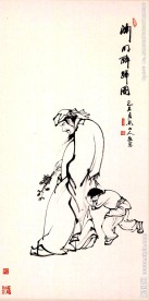 佛道人物白描