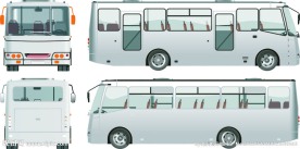 矢量公交车源文件