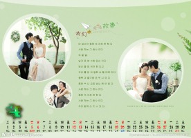 2014台历婚纱模板