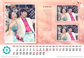 2014台历婚纱模板
