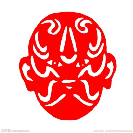 人脸剪纸