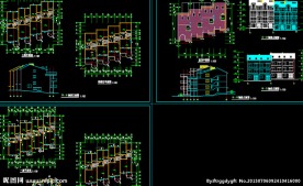 三层别墅施工图纸