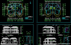 二层别墅全套建施图
