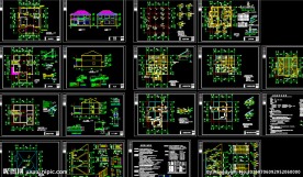 别墅全套建筑结构施工