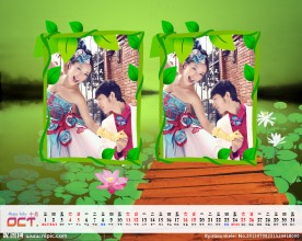 2014台历婚纱模板