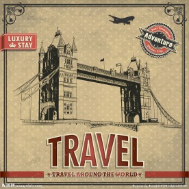 复古英国伦敦大桥