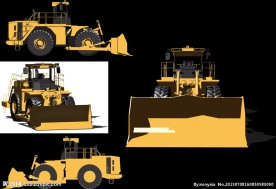 推土机矢量素材文件