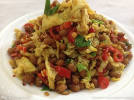 腊八豆炒鸡蛋