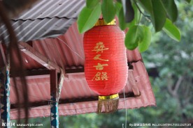 楚雄彝人古镇大红灯笼