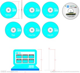 上海大众光盘设计模板